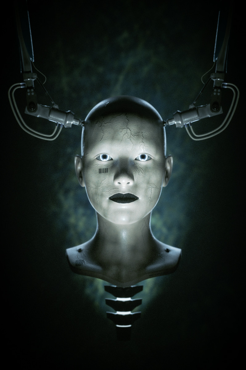 Cyborg Head by Enzo Calcagni