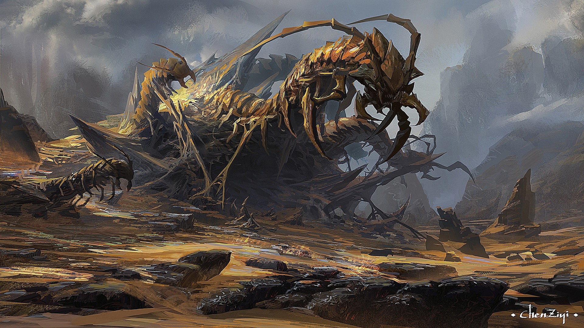 Centipede Mountain by Chen Ziyi