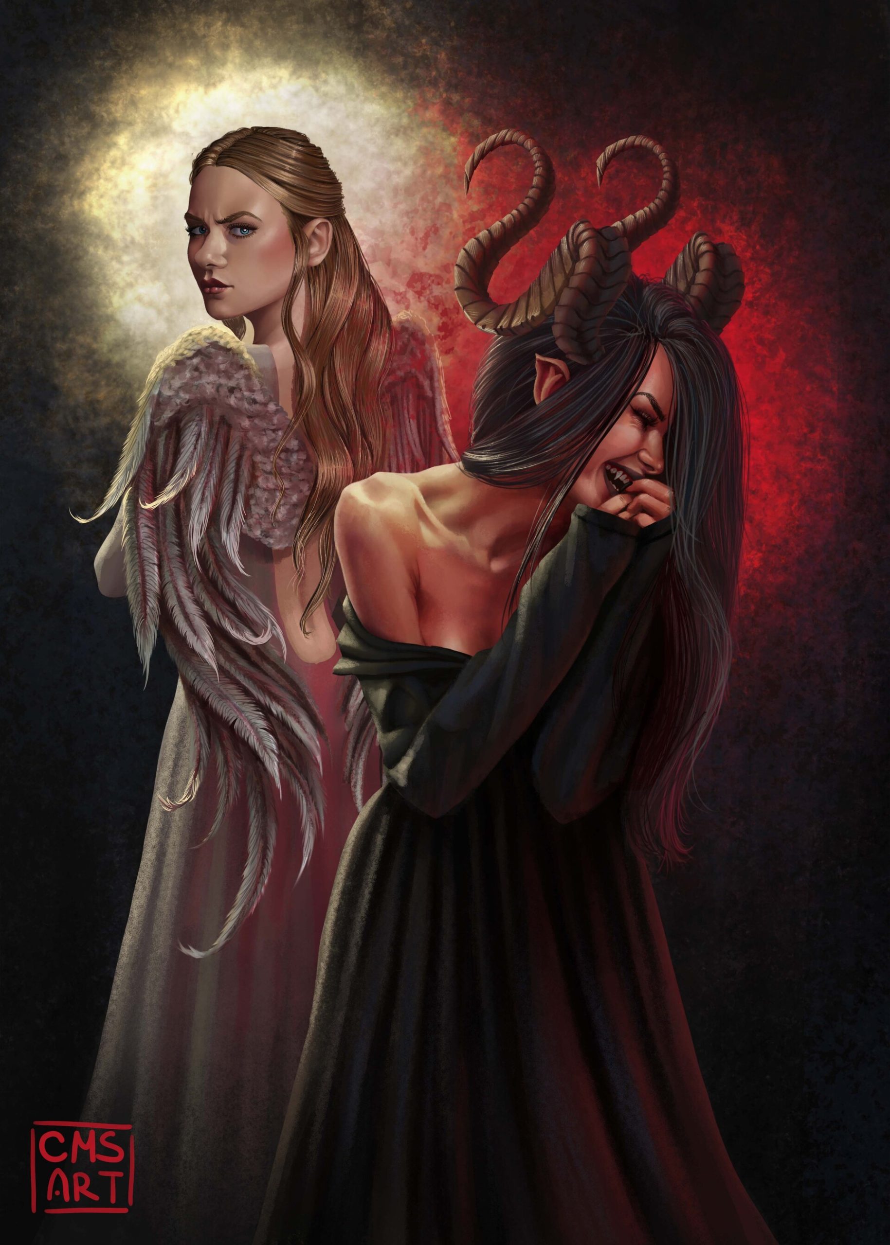 When Demons Antagonize Angels by Caitlin Schladweiler