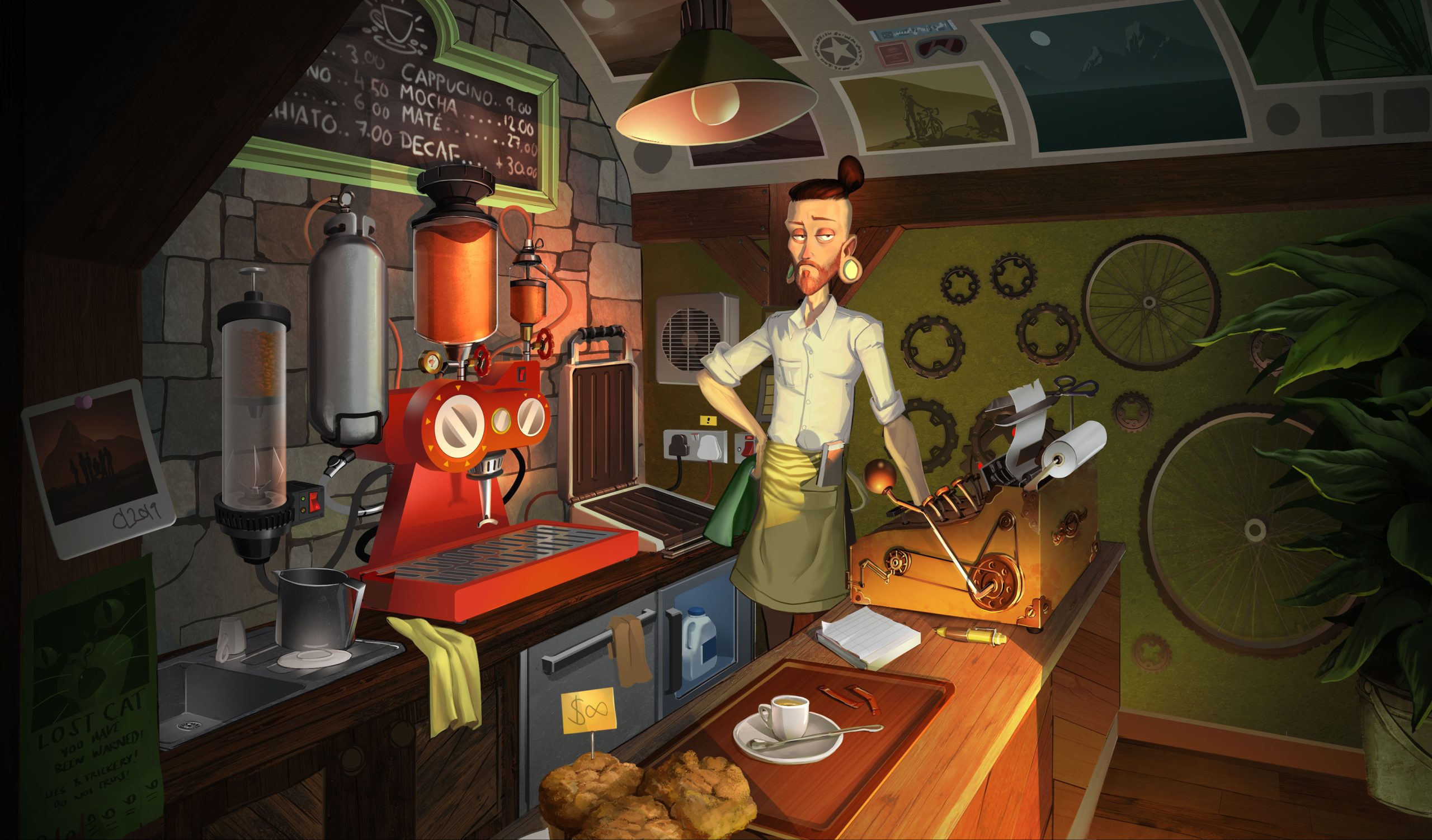 Hipster Coffee Dungeon by Ciaran Lucas