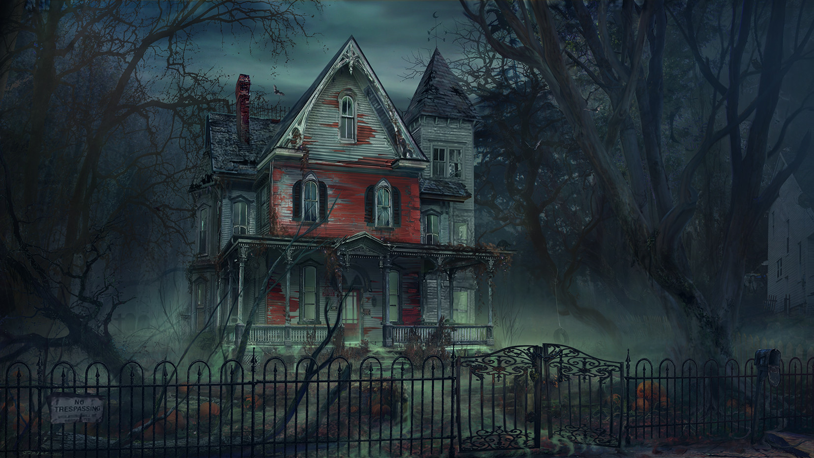 A Haunted House - Night and Day by Jeff Jumper at ArtStation