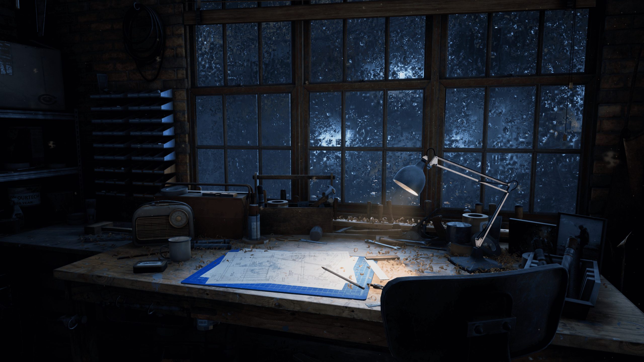 Carpenters Workshop - Rainy Night| Relight by Anastasiia Kasatova at ArtStation