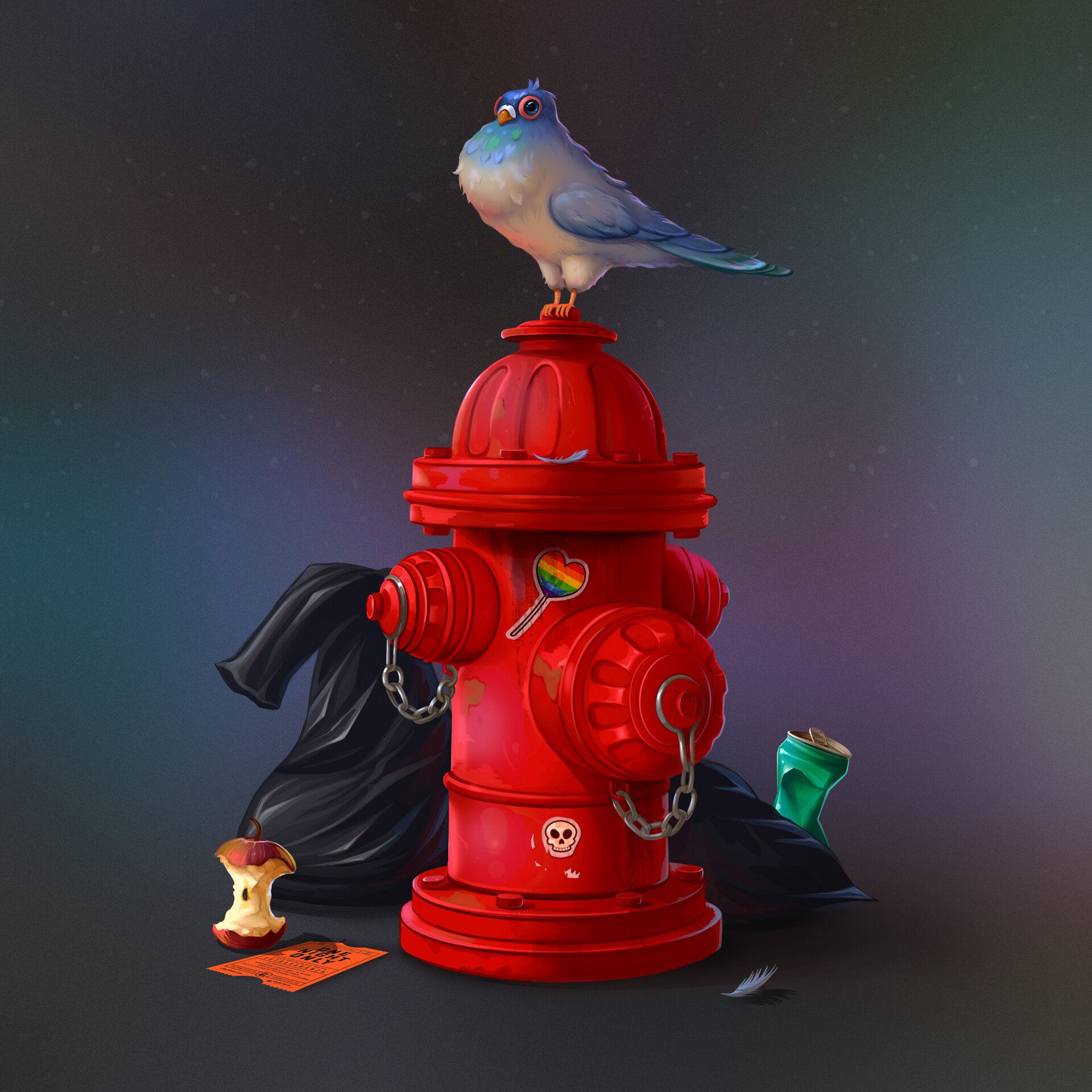 Fire Hydrant by Yana Potapchik at ArtStation
