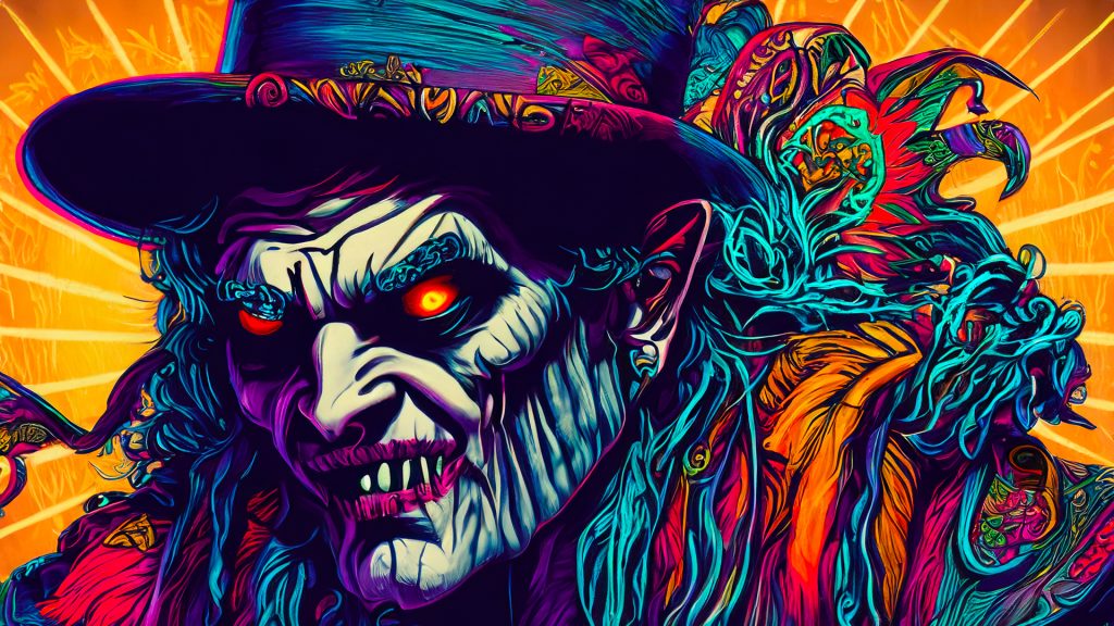 Dracula hippie art (сгенерировано Adobe Firefly AI)