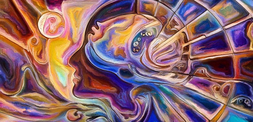 Time and space human continuum digital painting (сгенерировано Adobe Firefly AI)